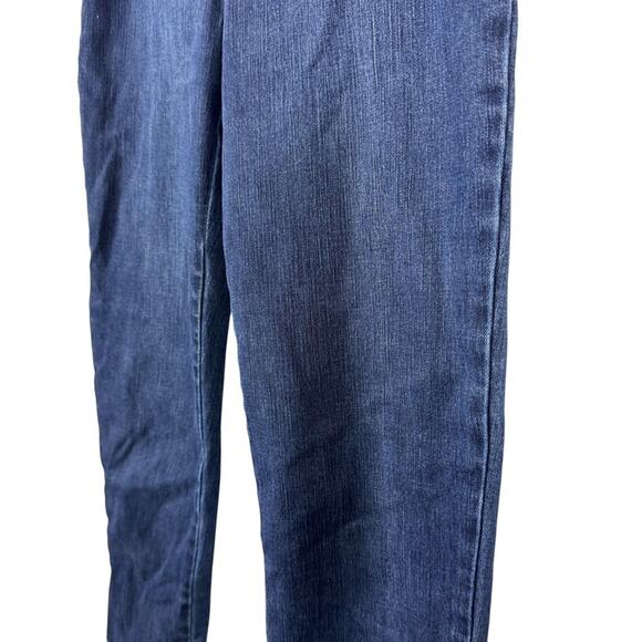 Soft Surroundings Pull On Dark Wash Jeggings Tapered Leg Jeans Elastic Waist S - Picture 9 of 16